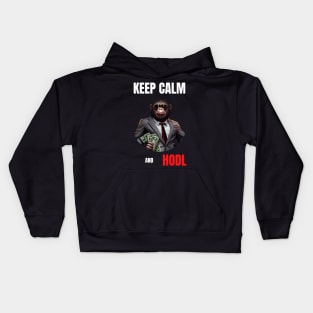 Keep Calm And Hodl 2 Kids Hoodie